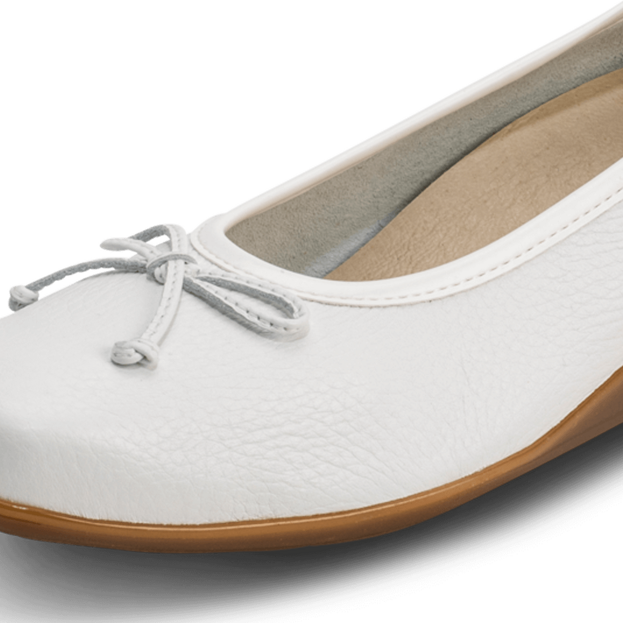 softer Ballerina Hirschleder weiß - vitaform