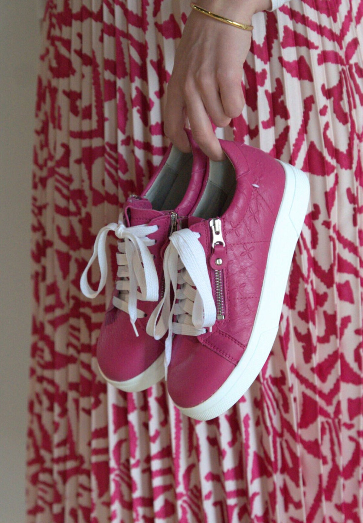 galanter Sneaker Softnappaleder pink