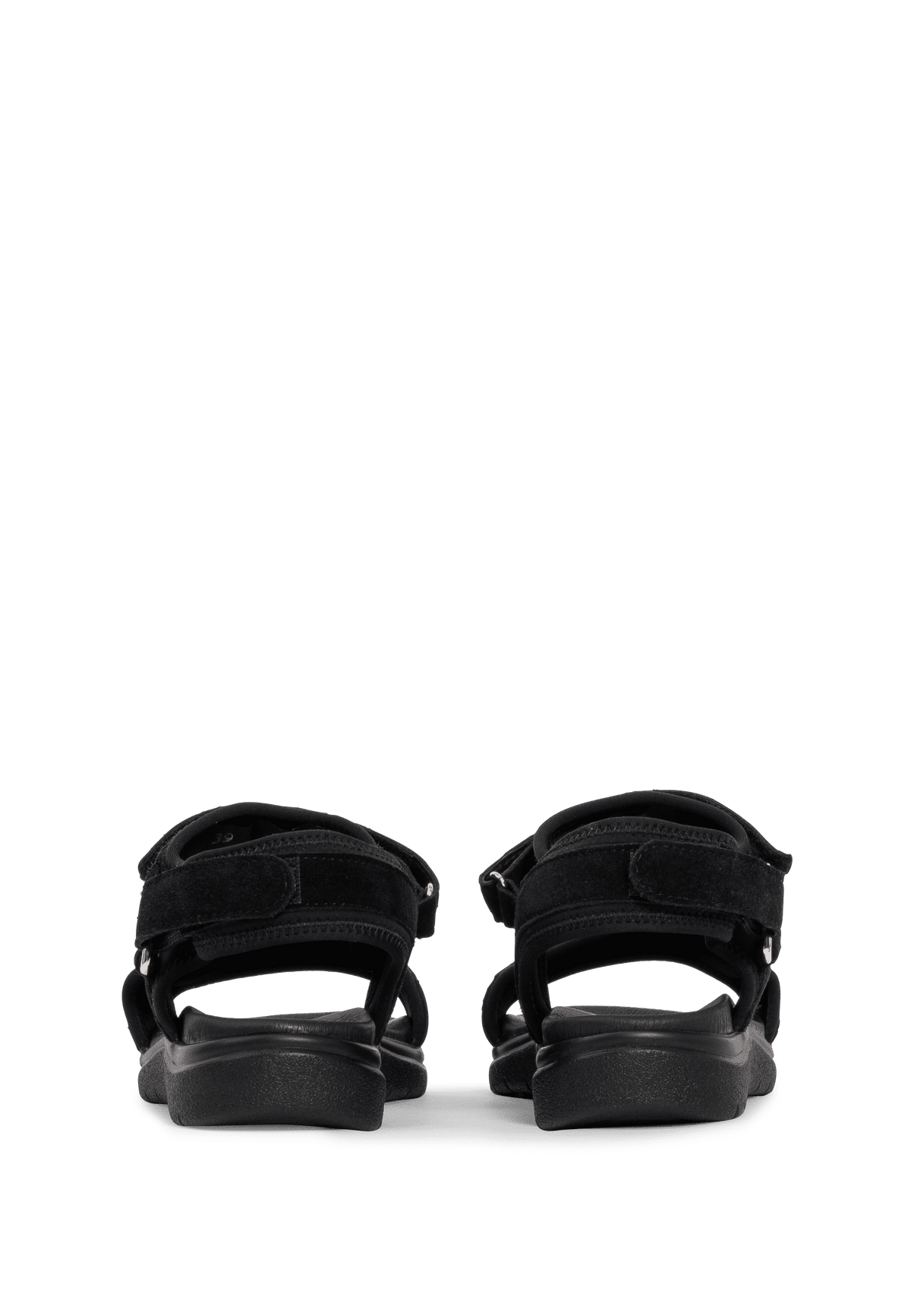 begeisternde Sandale Veloursleder schwarz