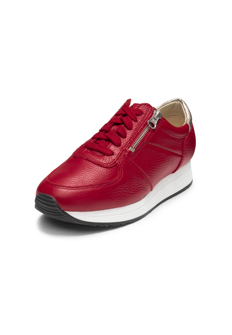 sagenhafter Sneaker Hirschleder rot