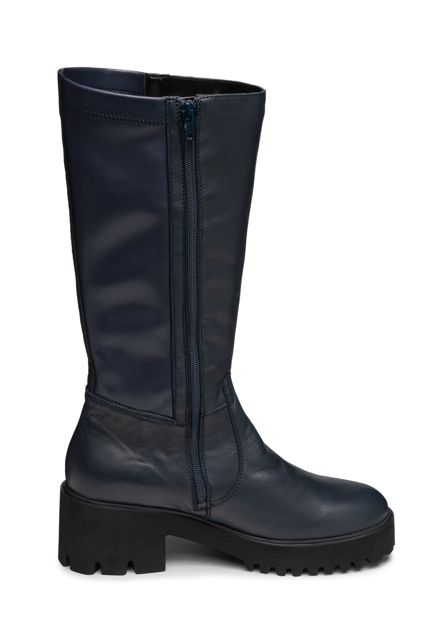 atemberaubender Stiefel Lammnappa marine