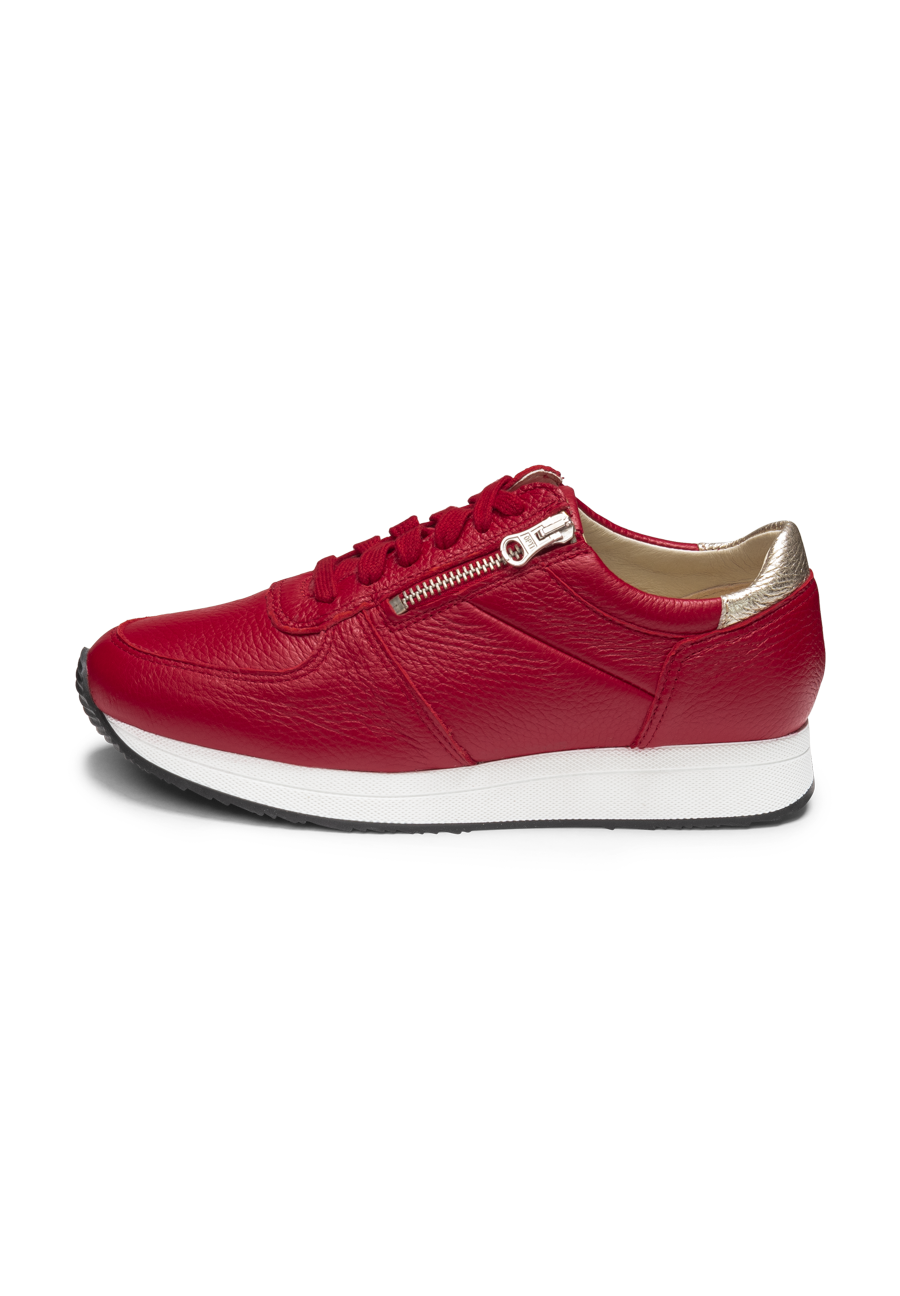 sagenhafter Sneaker Hirschleder rot