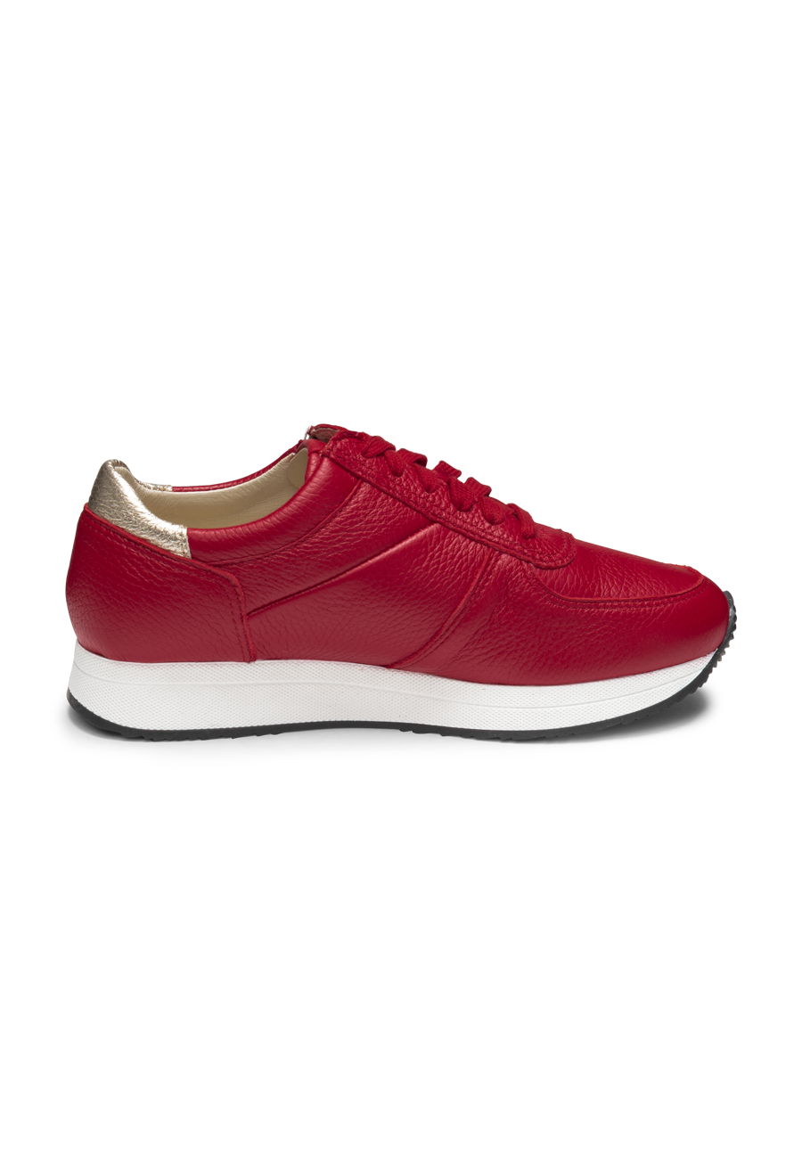 sagenhafter Sneaker Hirschleder rot