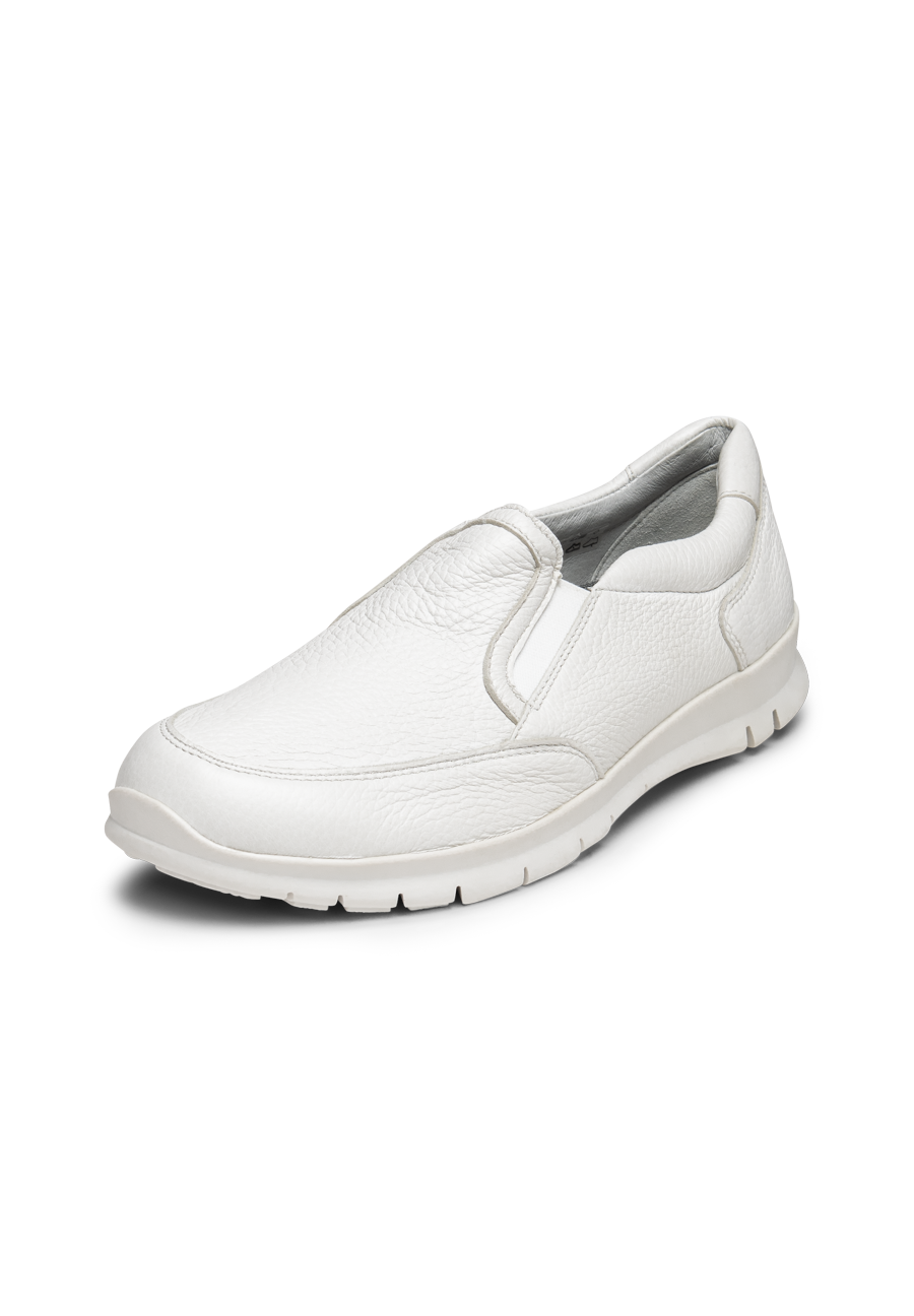 sportlicher Slipper Hirschleder offwhite