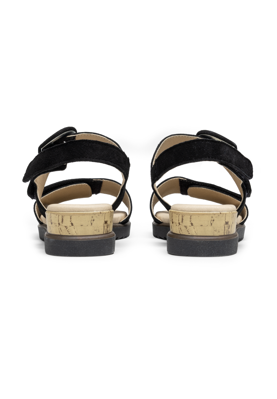 zarte Sandalette echt Leder schwarz
