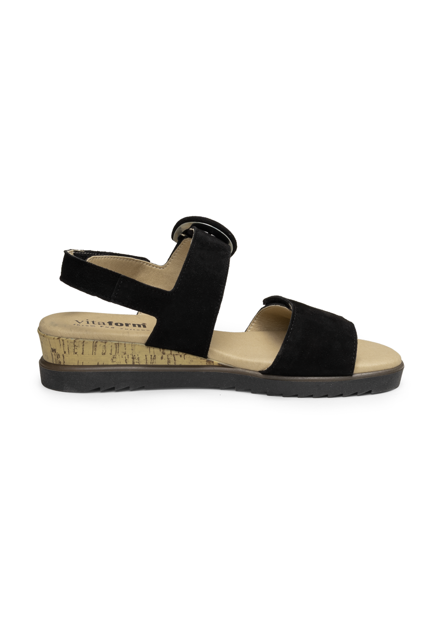 zarte Sandalette echt Leder schwarz