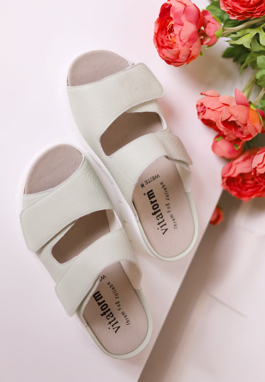 bequeme Pantolette Softnappaleder mint