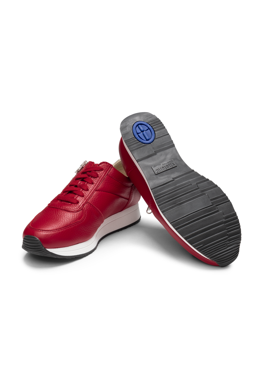 sagenhafter Sneaker Hirschleder rot