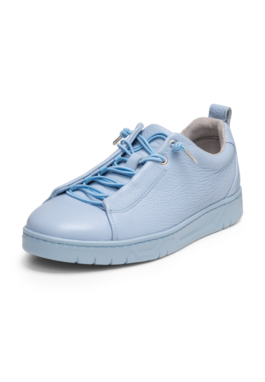 sehenswerter Sneaker Hirschleder hellblau