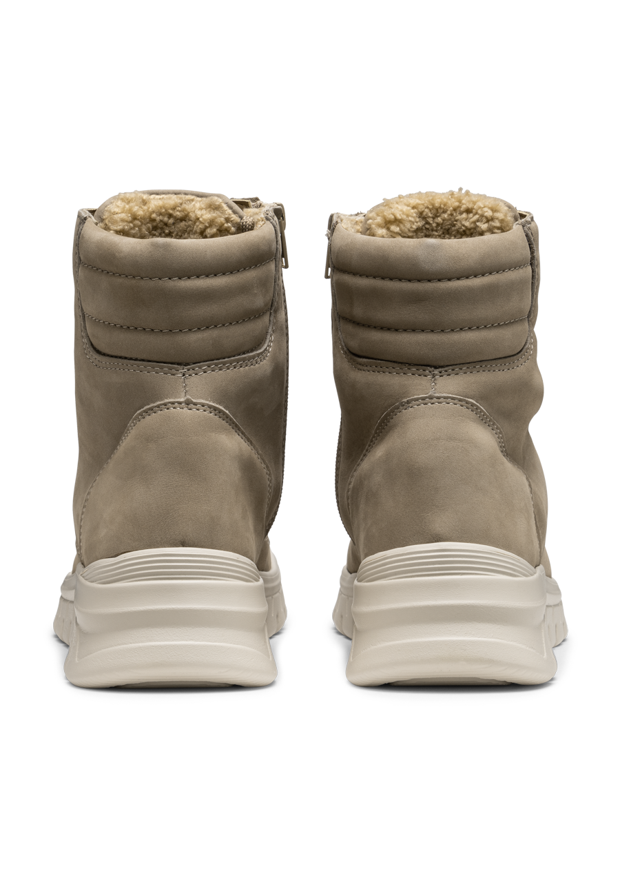 sportliche Stiefelette Softnubuk beige