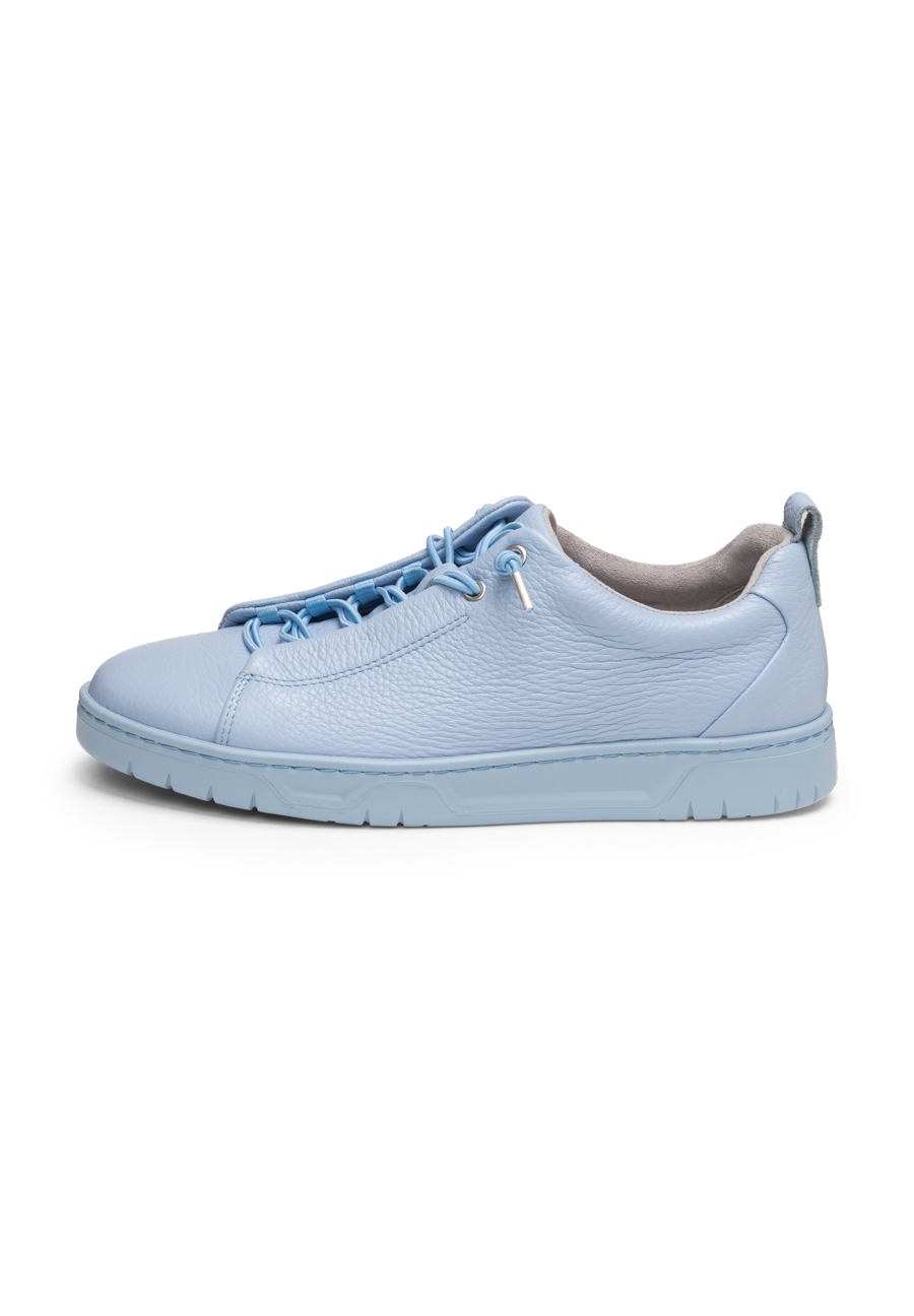 sehenswerter Sneaker Hirschleder hellblau