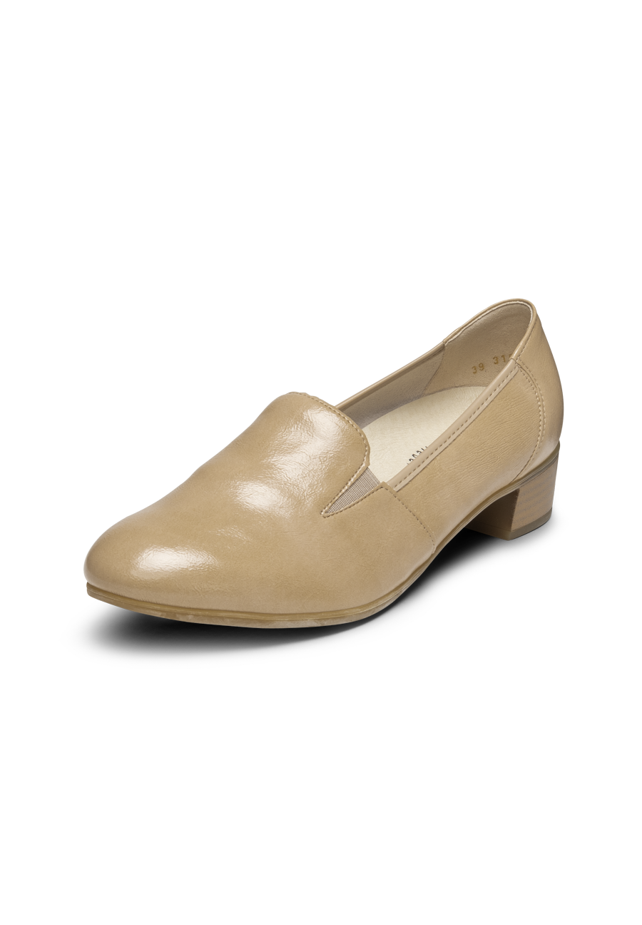 schlichter Pumps Stretch beige