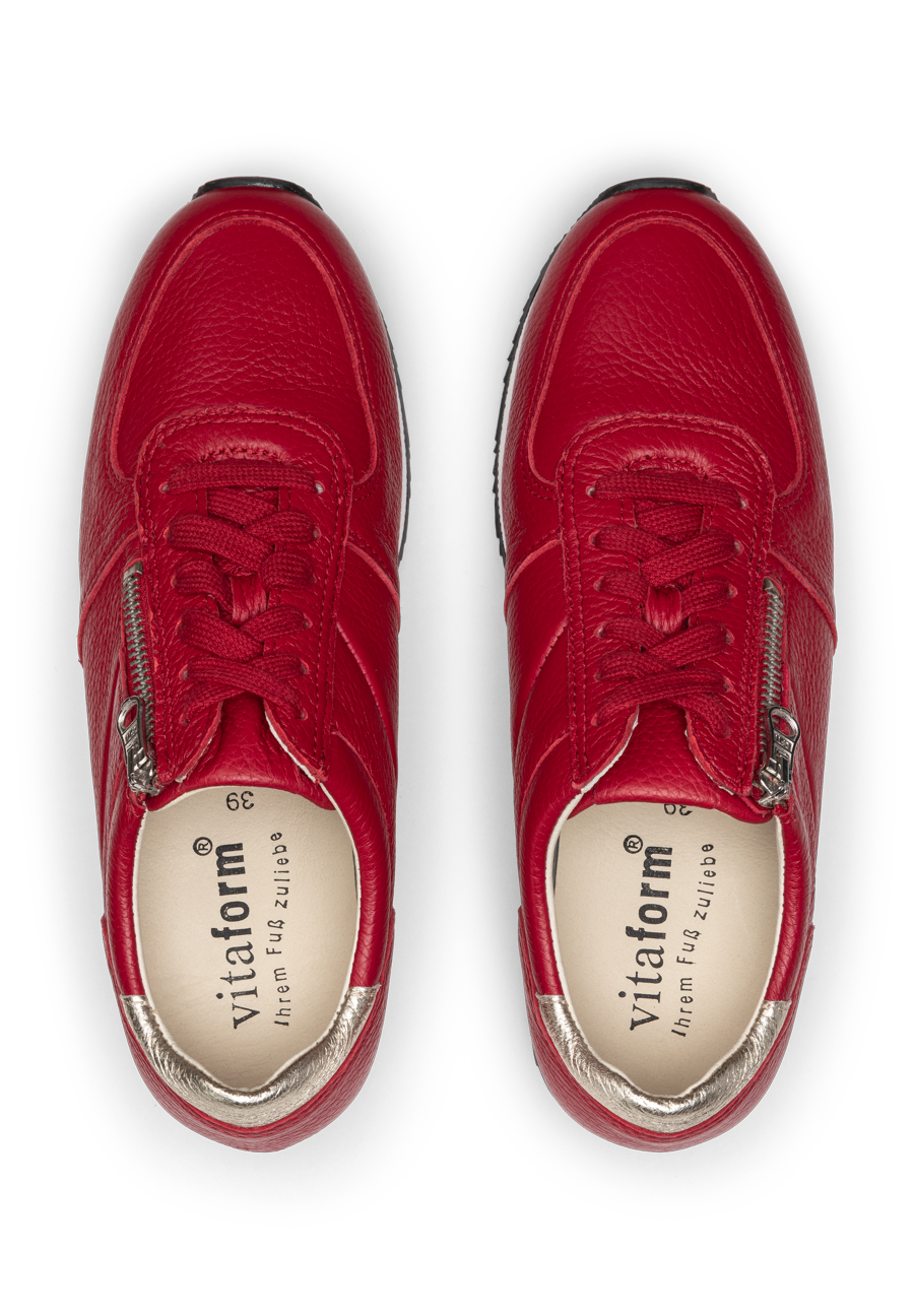 sagenhafter Sneaker Hirschleder rot