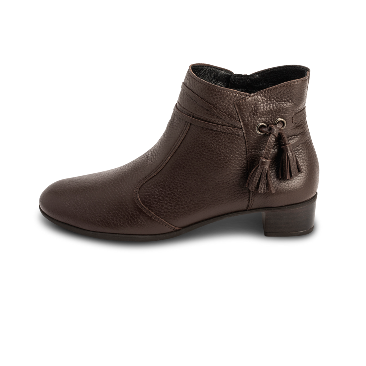 charmante Stiefelette Hirschleder braun