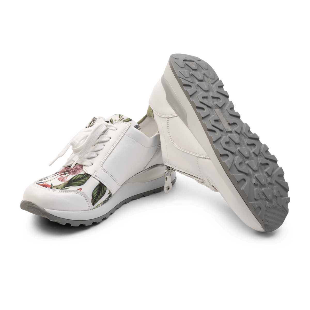 trendy Sneaker vitaform Stretch weiß/floral